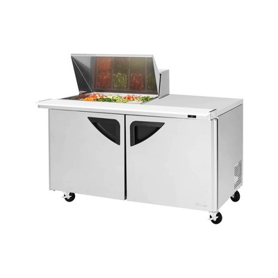 Turbo Air TST-60SD-12M-N 60'' Mega Top Sandwich/Salad Prep Table w/ 2 Doors, 1...