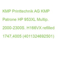 Kmp Patrone Hp 953XL Multip. 2000-2300S. H166VX Hybrid-Chip 1747,4005 (401132469