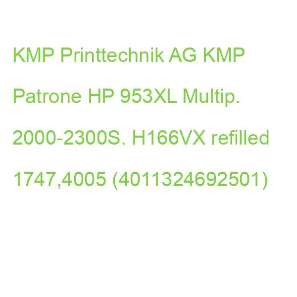Kmp Patrone Hp 953XL Multip. 2000-2300S. H166VX Hybrid-Chip 1747,4005 (401132469-image