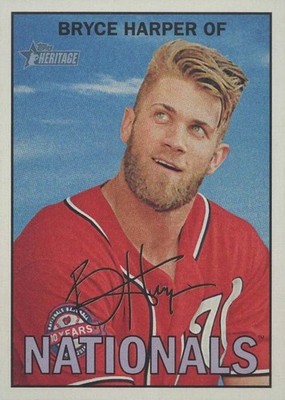 2016 Topps Heritage #450 Bryce Harper SP - Washington Nationals