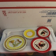 50s-70s Vintage Tin Litho Children Tea Set Pieces 15pcs