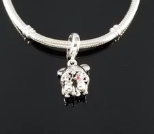 New Pandora Disney Parks Chip & Dale Mickey Ear Hat Silver Charm s925 ALE