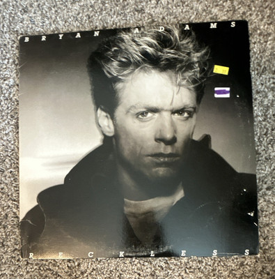 Bryan Adams Reckless 12'' Black Vinyl LP Record A&M SP-5013 Rock Sleeve