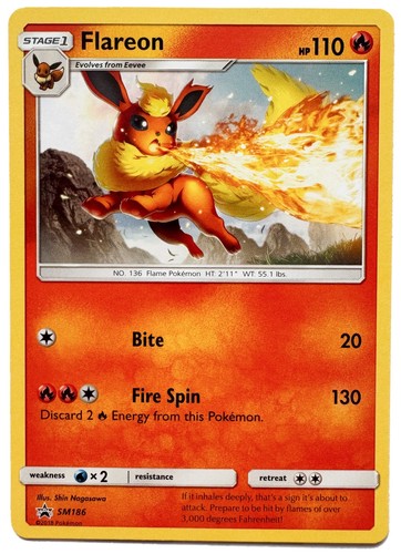 Pokémon Flareon Sun & Moon Promo SM186