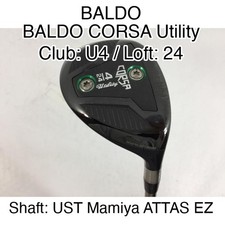 BALDO BALDO CORSA Utility U4 Hybrid  24 UST Mamiya ATTAS EZ Stiff Right-Handed