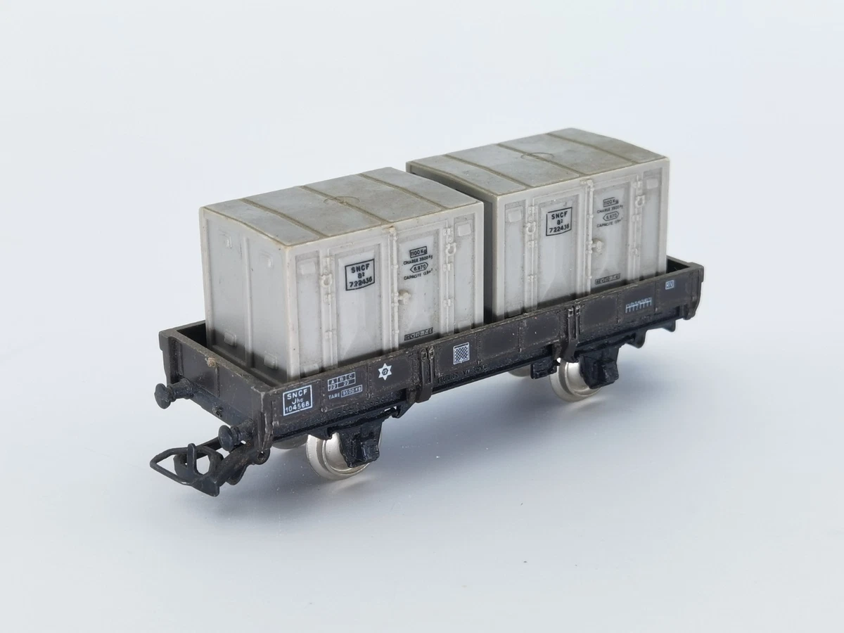 Lot De 5 Wagons Marchandises Tombereau Jouef - N°1291/25 - Échelle HO - Occasion