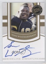2010 Portrait Edition Sideline Signatures Gold Sean Weatherspoon #SS-SW Auto 0b2