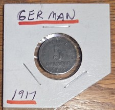 1917 German 5 Pfennig Coin