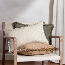 Image of Yard Doze Woven Reversible Fringed Cushion