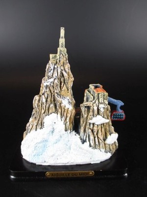 Mont Blanc Alpen Chamonix Aiguille du Midi Souvenir Modell Frankreich Italien