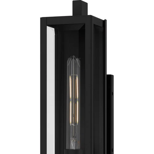 Matte Black  Outdoor Wall Lantern from the Dale Collection - Picture 5 of 5