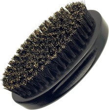4.3 IN Natural Boar Bristle Beard Brush for Men, Premium Wooden Handle with Boar