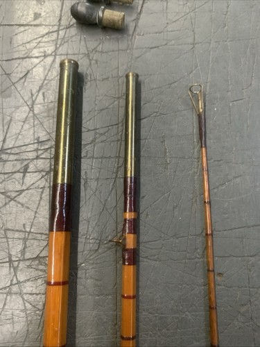 ALLCOCK SAPPER 9’6” 3 PCE SPLIT CANE TROUT/SEA TROUT FLY FISHING ROD WITH BAG - Picture 11 of 16