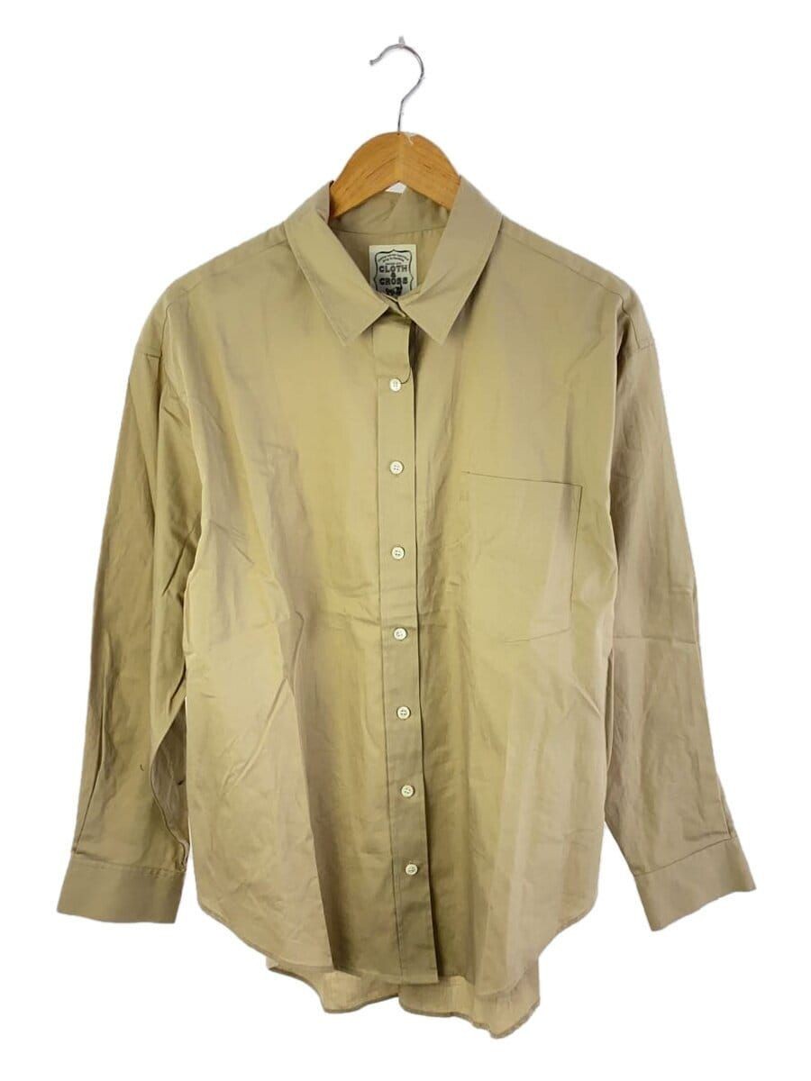 ALTRA Panno e croce altre camicie manica lunga OMAGGIO cotone beige tinta unita ST L1160 usate