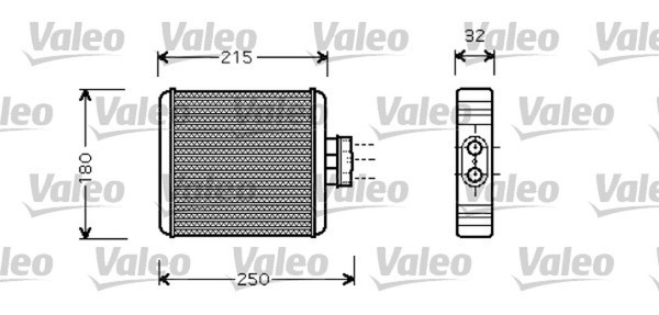 WäRmetauscher Innenraumheizung Valeo 812323 FüR 6C1 VW 6R1 9A4 A1 Seat Audi Polo-image