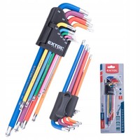 Torx SchlüSsel Satz Set T10-T50 Mit Bohrung Kugelkopf S2 Stahl Extol