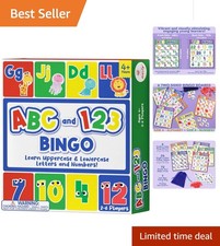 Educational Bingo Game for Preschool  Kindergarten Kids - ABCs and Numbers Fun 