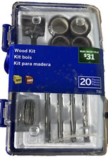 Dremel 733-01 Rotary Tool Accessories Kit, 20 Piece Wood Carving Set