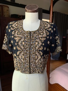Vintage-Indian-Style-Bolero-Jacket-M