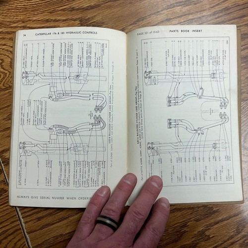 LIBRO DE PIEZAS MANUAL D8H TRACTOR CONTROL HIDRÁULICO CAT Caterpillar 176 y 183 sn 36E - Imagen 4 de 4