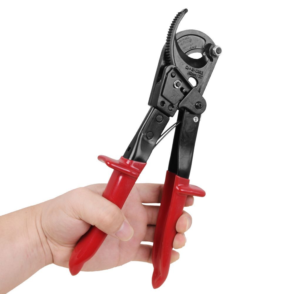 Ratsche Kabelschere Bis 40 Mm - Perfekt Für Alu & Kupferkabel - Robust & Handlich