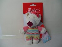 Sigikid Rassel Teddy 41424 BäR Hilde 16 Cm Baby Stoff Creme Bunt Greifling