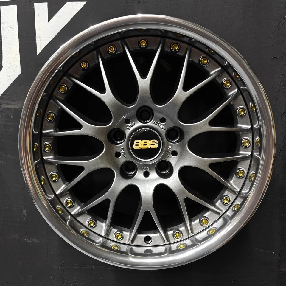 17" x 8J 20ET 5x120 BBS RS740 2-piece split wheels 1094377 * CAN SHIP TO USA* - Bild 4 von 4