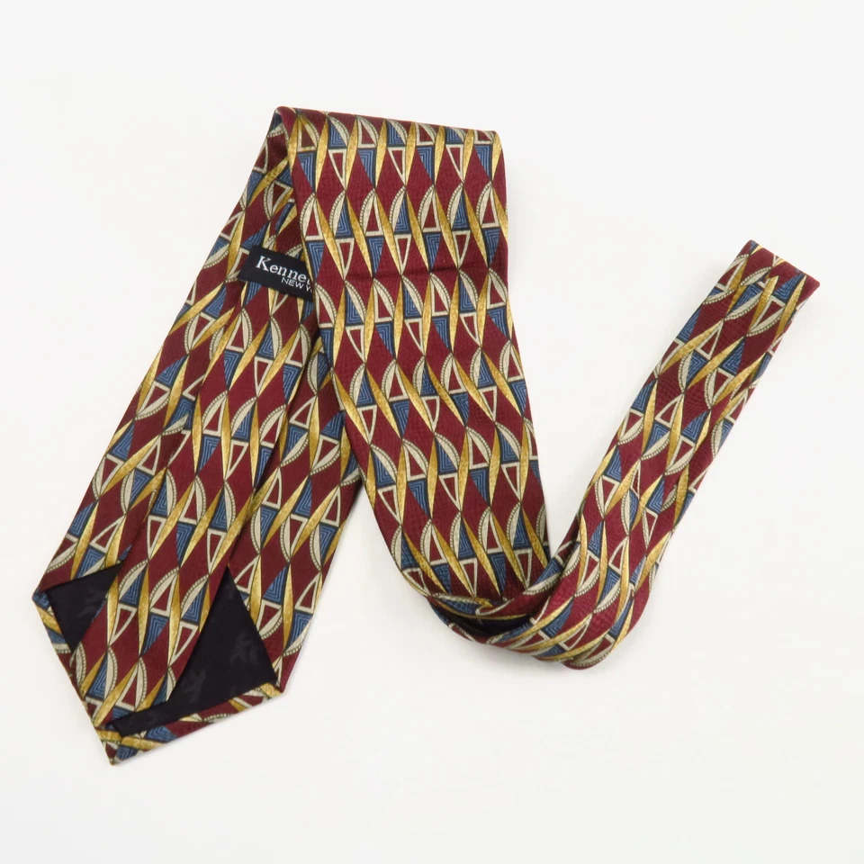 Винтажные геометрические абстрактные паруса Kenneth Cole красное золото синий 56x4 профессиональные - Изображение 4 из 4