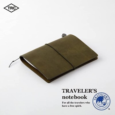 Traveler's Notebook Olive standard color Passport size with TRC