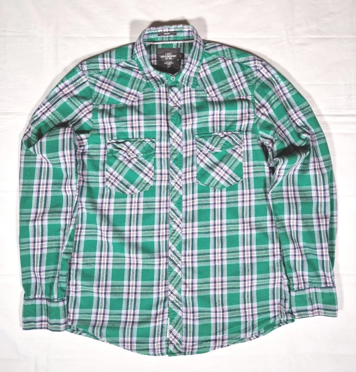 H and m checked shirt cheap