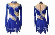 Ice Figure Skating Dress, Figure Skating Dress For Competition blue
