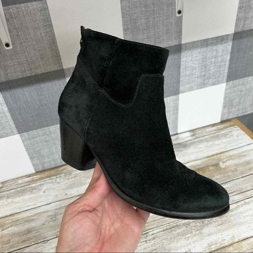 Garnet Hill Suede Leather Booties Woman 