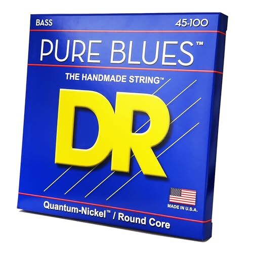 DR Strings PB-45/100 Pure Blues Bass Guitar Strings  Assorted Sizes 