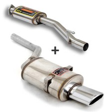 Supersprint Sportauspuff Komplettanlage ab Kat. Mercedes C S202 W202 145x95oval