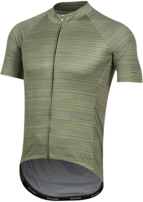 PEARL IZUMI Elite Pursuit Graphic Jersey Willow/Forest Stripe Medium Full Zip