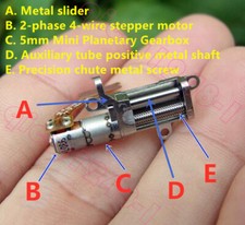 New Miniature Mini Planetary Stepper Motor Slider 2 Phase 4 Wire DC 3V-5V