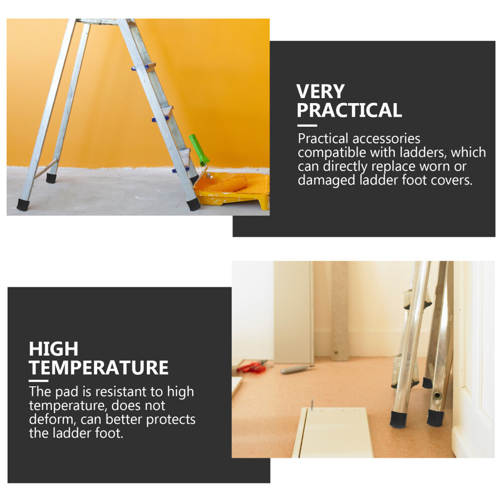 4pcs Ladder Feet Cover Nonslip Rubber Ladder Cover Replacement Step Ladder Foot Covers 4pcs Ladder Feet Cover Nonslip Rubber Ladder Cover Replacement Step Ladder Foot Covers