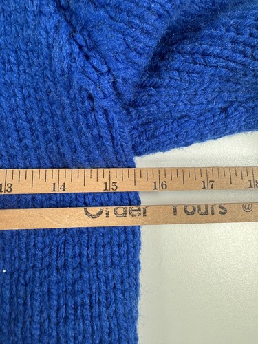 Vtg Kids Boys Full Zip Cowichan Space Shuttle Graphic Sweater Blue Sz 15.5x20.5 - Picture 5 of 9