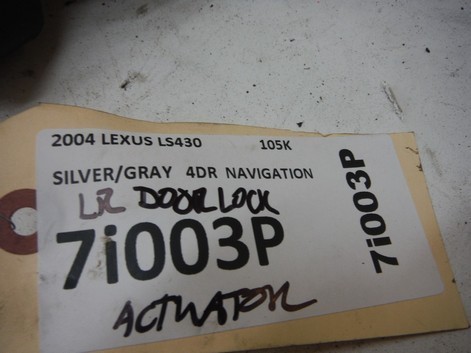 2004 LEXUS LS430 4DR A/T DRIVER REAR DOOR LOCK ACTUATOR OEM 2001 2002 2003 - Bild 6 von 6
