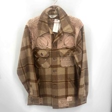 Loveshackfancy Upcycled Buffalo Check Jacket Shacket 1/1 New Size Medium