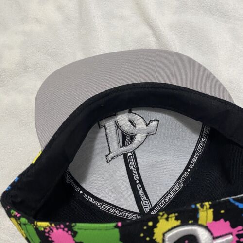 Cappello Flat Bill Splatter Vernice Neon Ricamato Washington DC Taglia XL City Splatter - Foto 7 di 11