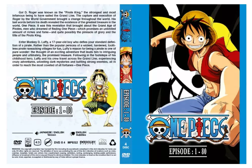 ONE PIECE (EPISODES 801-880) - ANIME TV SERIES DVD BOX SET (ENGLISH DUBBED)