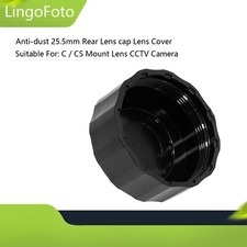 Anti-dust 25.5mm Rear Lens Cap Lens Cover for C / CS Mount Lens CCTV Camera