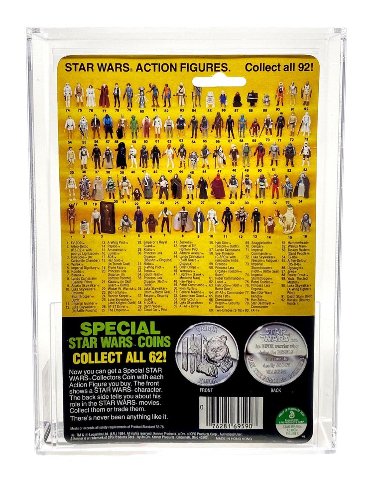 1985 Kenner Vintage Star Wars EV9d9 POTF 92back AFA 80+ (809090