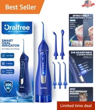 Cordless Water Dental Flosser - 4 Modes Rechargeable Oral Cleaner for Travel