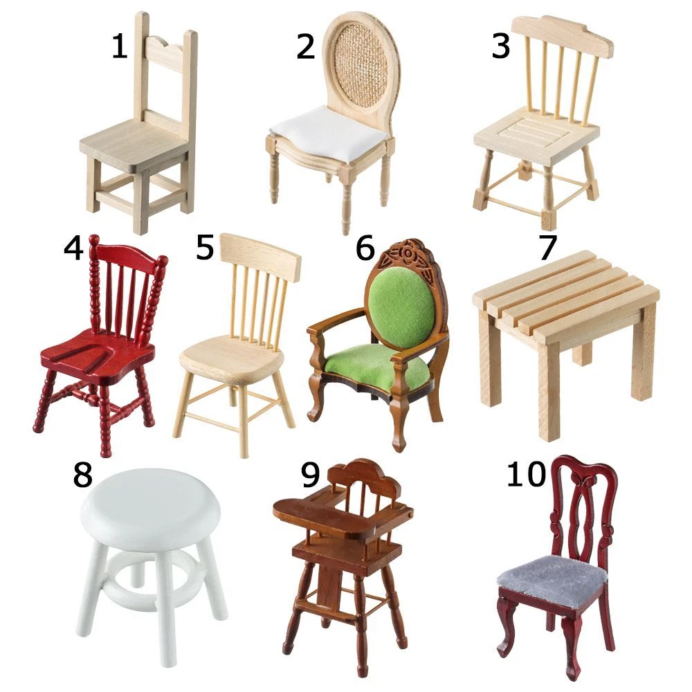 Dollhouse clearance wooden chair