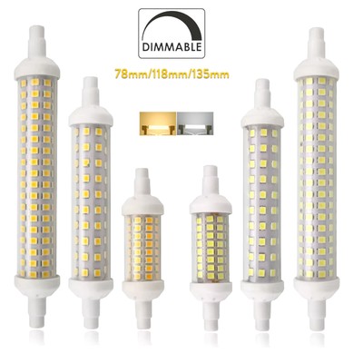Dimmbar R7s Led GlüHbirne Mais 6500k 10w 118mm 15w 20w RöHre Licht Lichter 220v