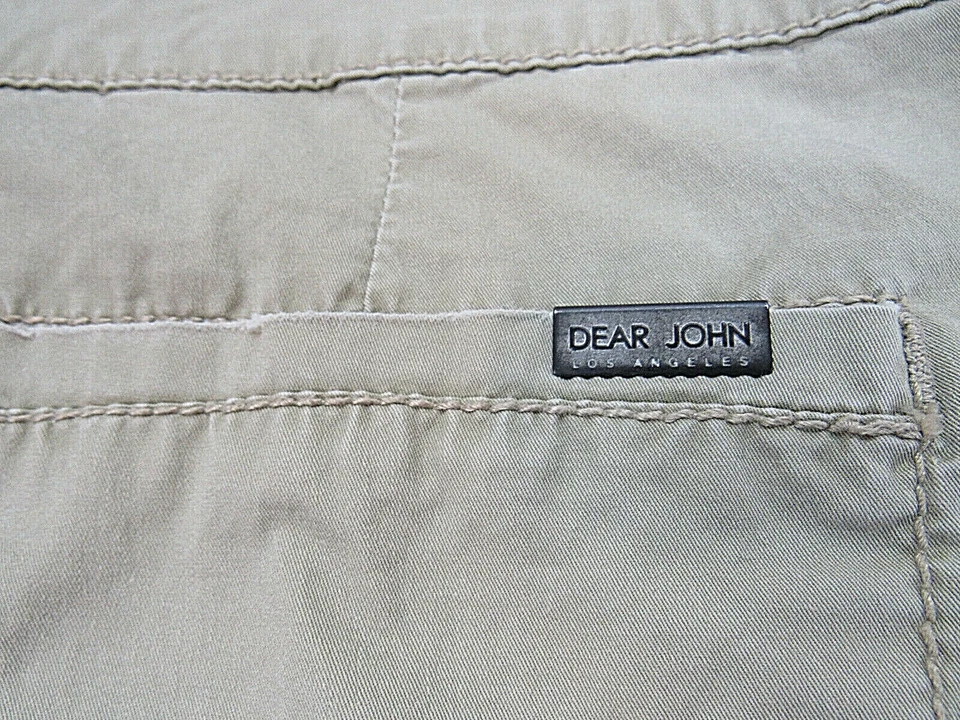 Pantalones Cortos Dear John Mujer Beige Caqui [38W 9L] Bolsillos Elásticos Foto 4 de 4