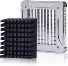 French Fry Cutter Replacement Blade & Push Block for Sopito V6 , 3/8 Inch