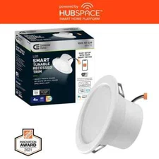 Commercial Electric 4 in. SMART Integrated LED Recessed Light Trim Wireless